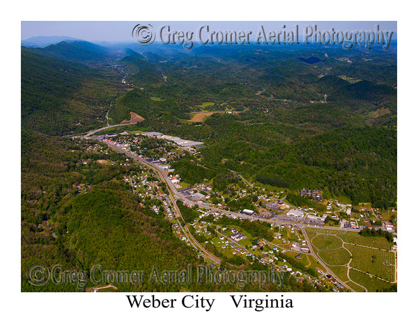Aerial Photo of Weber City, Virginia