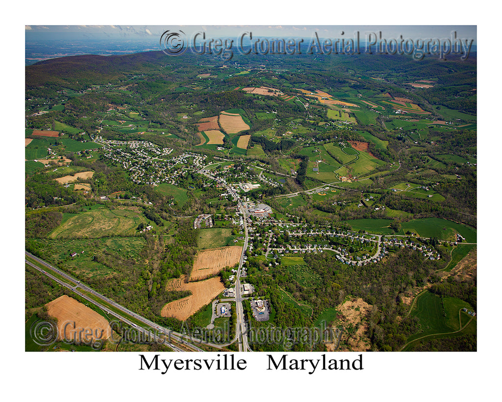 Aerial Photo of Myersville, Maryland
