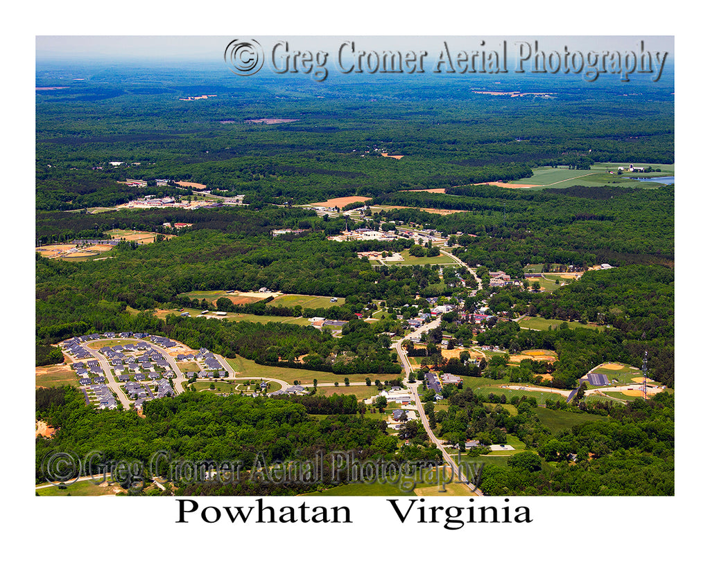 Aerial Photo of Powhatan, Virginia