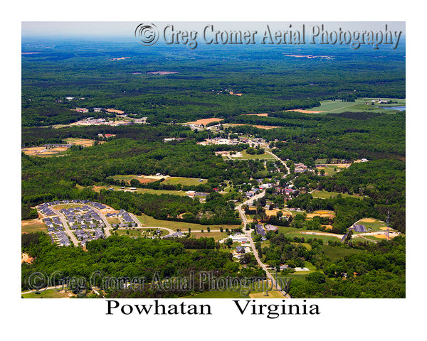 Aerial Photo of Powhatan, Virginia