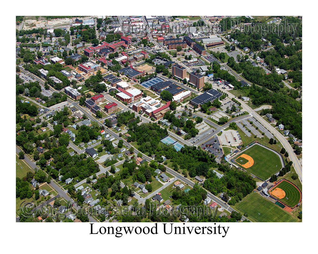 Aerial Photo of Longwood University - Farmville, Virginia