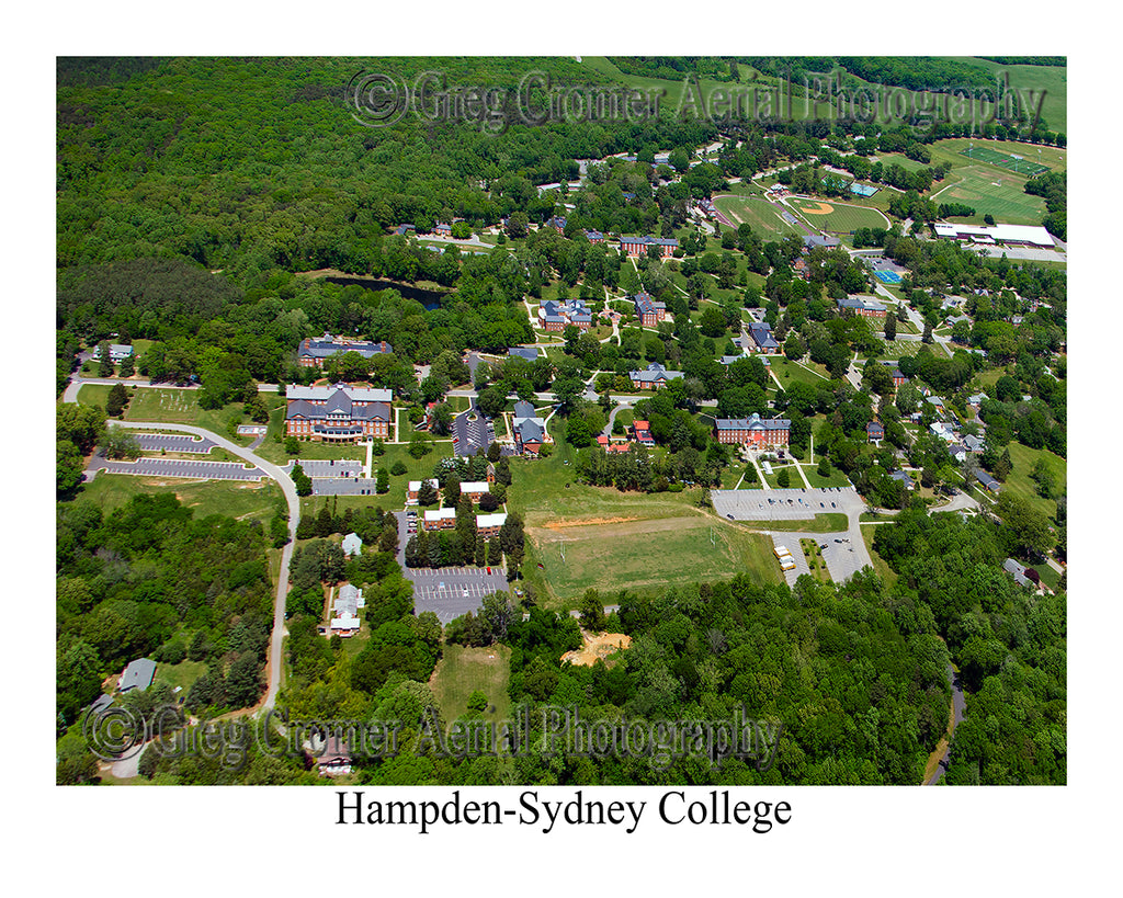Aerial Photo of Hampden Sydney College - Farmville, Virginia