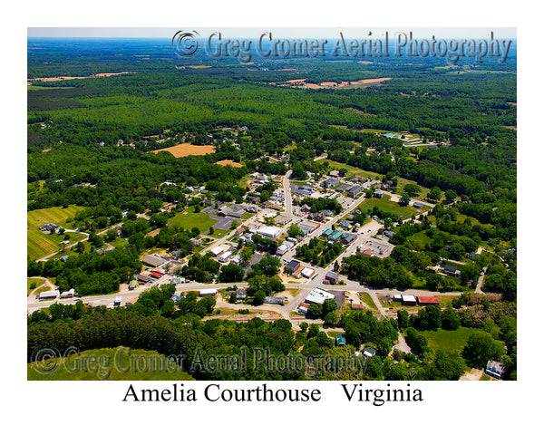 Aerial Photo of Amelia Courthouse, Virginia