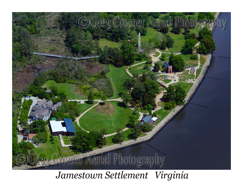 Aerial Photo of Jamestown Settlement - Jamestown, Virginia