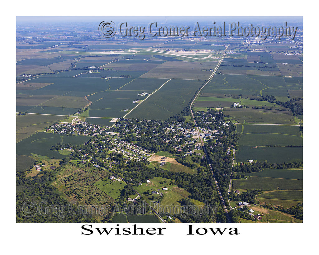 Aerial Photo of Swisher Iowa