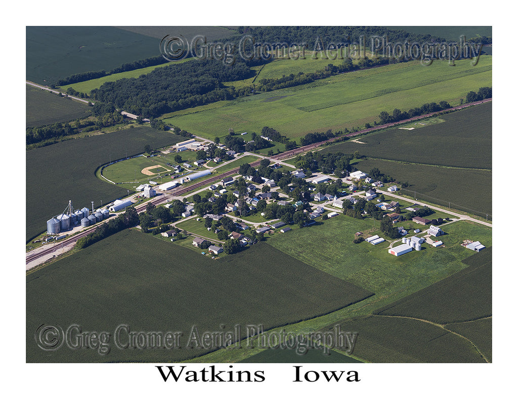 Aerial Photo of Watkins Iowa