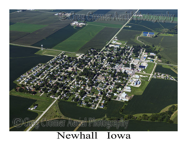 Aerial Photo of Newhall Iowa