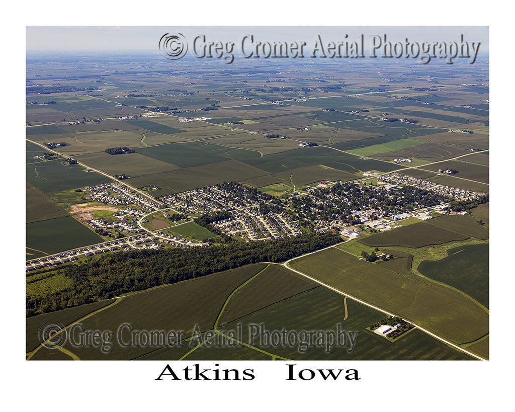 Aerial Photo of Atkins Iowa