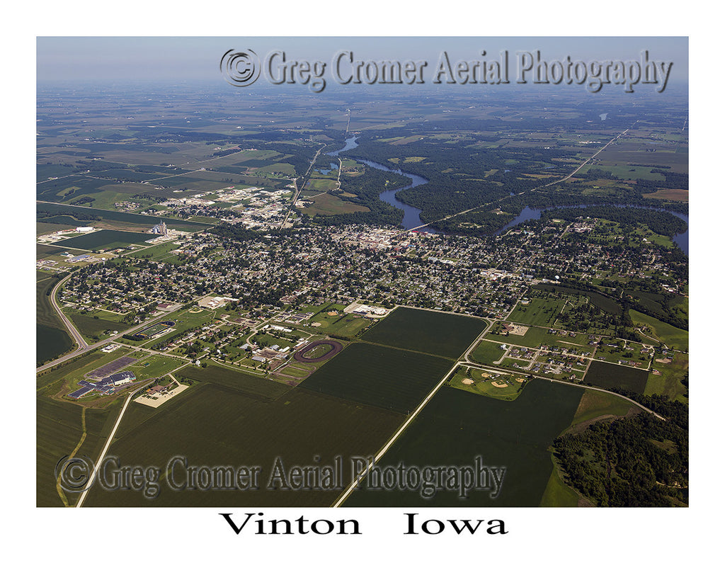 Aerial Photo of Vinton Iowa
