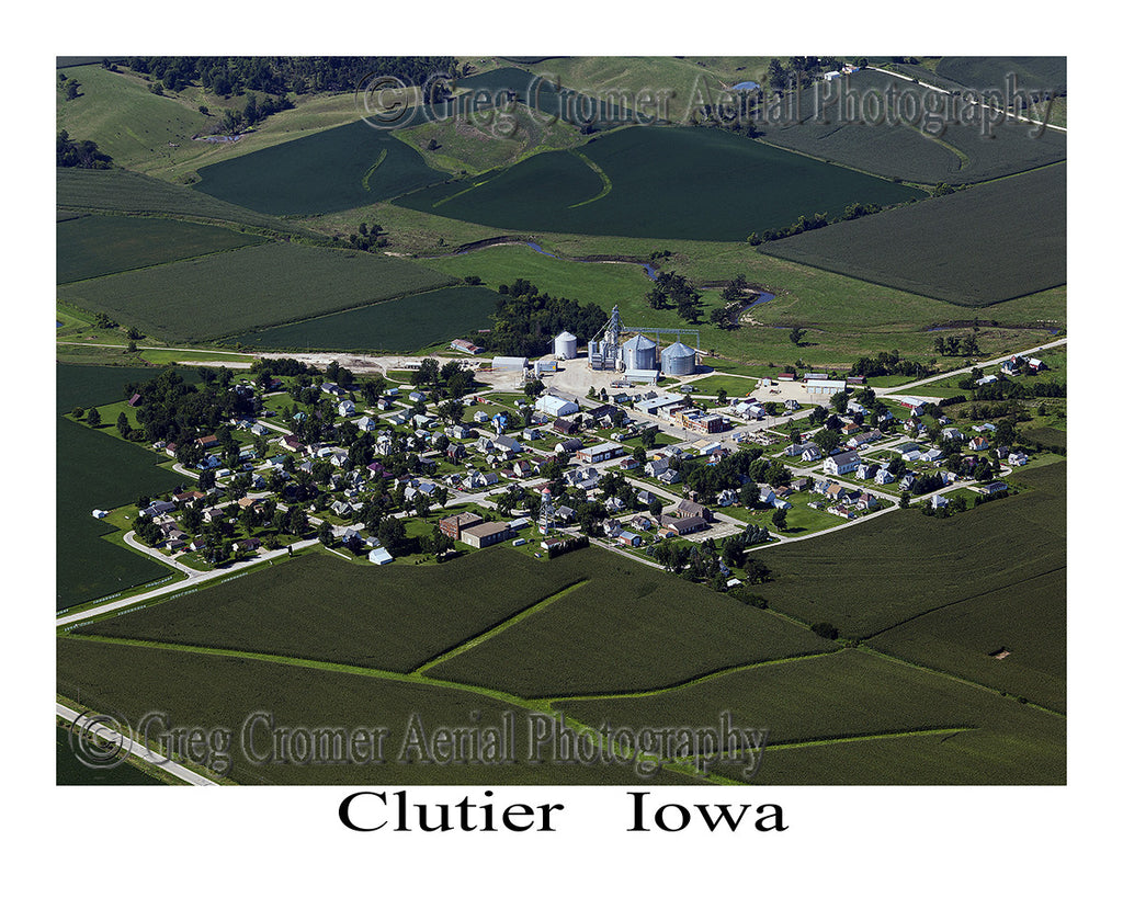 Aerial Photo of Clutier, Iowa