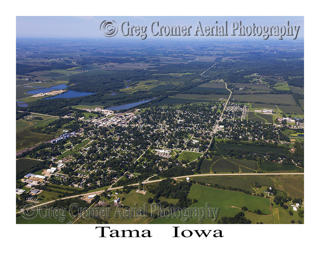Aerial Photo of Tama Iowa