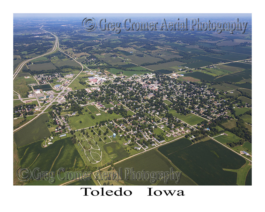 Aerial Photo of Toledo Iowa