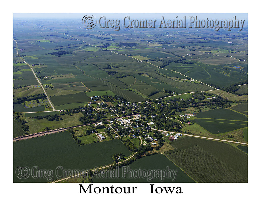 Aerial Photo of Montour Iowa
