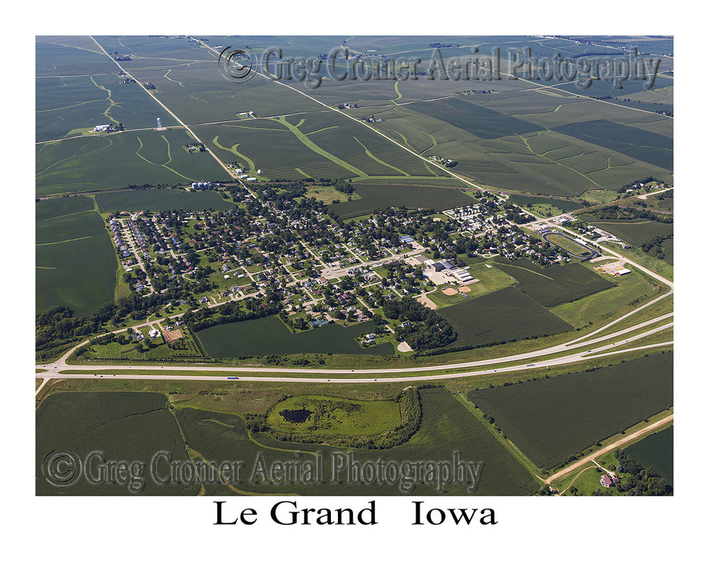 Aerial Photo of Le Grand Iowa