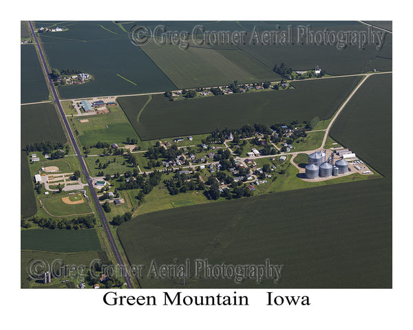 Aerial Photo of Green Mountain Iowa