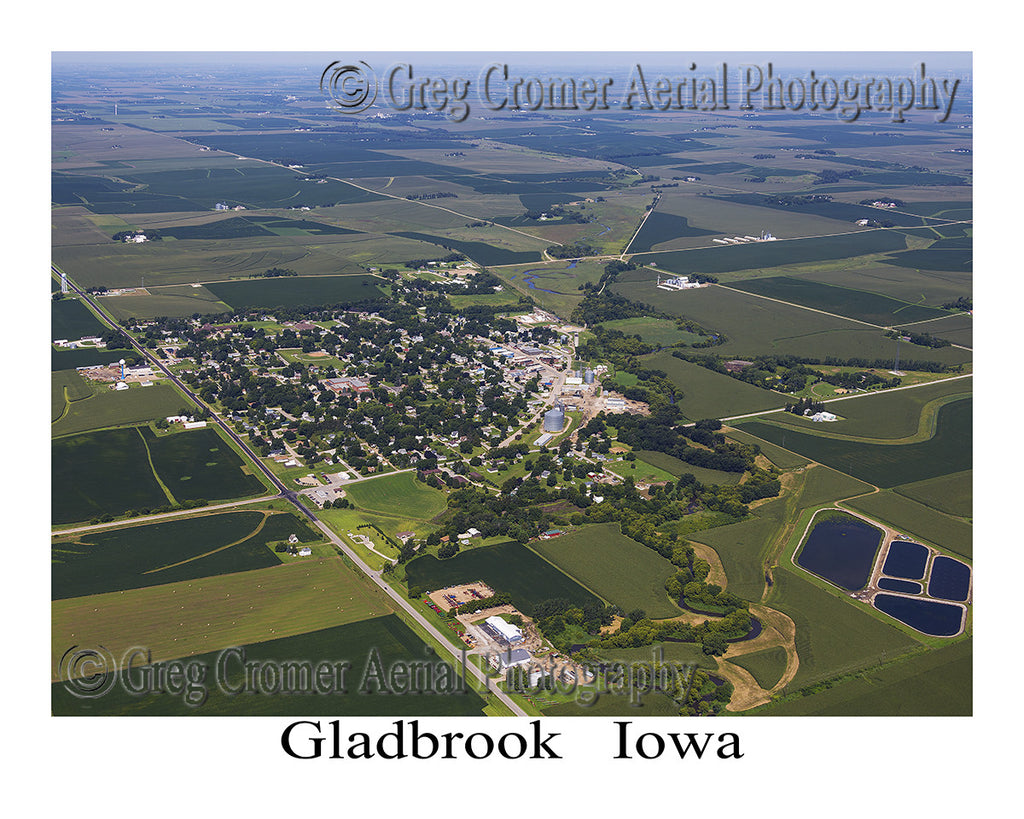 Aerial Photo of Gladbrook Iowa