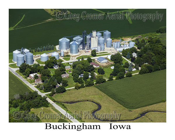 Aerial Photo of Buckingham Iowa