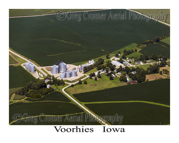 Aerial Photo of Voorhees Iowa
