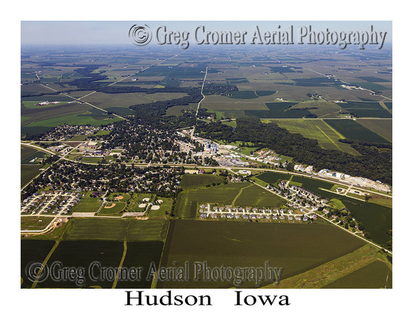 Aerial Photo of Hudson Iowa