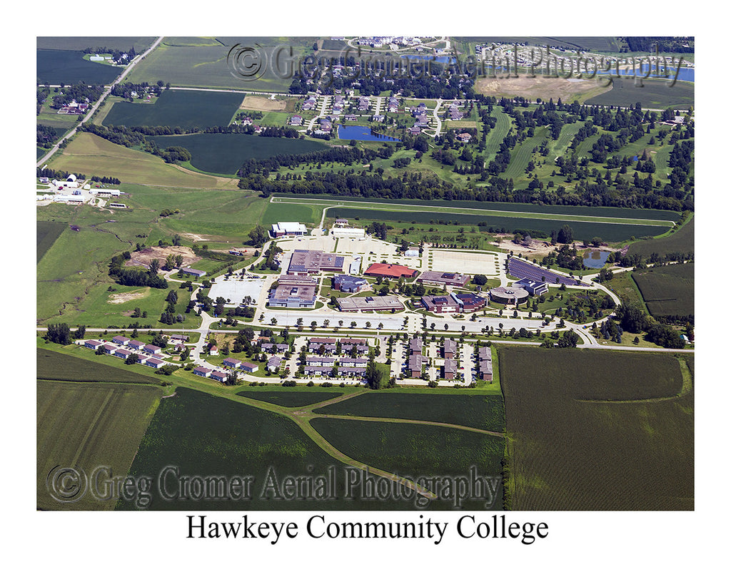 Aerial Photo of Hawkeye Community College - Waterloo Iowa