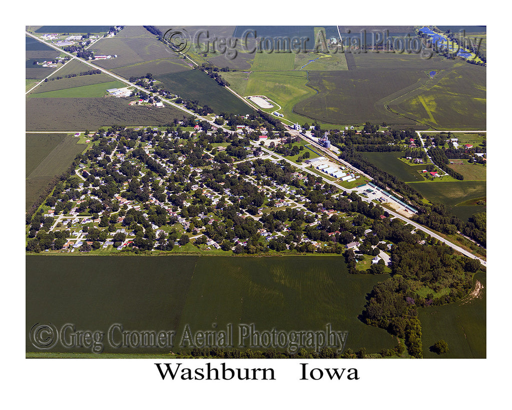 Aerial Photo of Washburn Iowa
