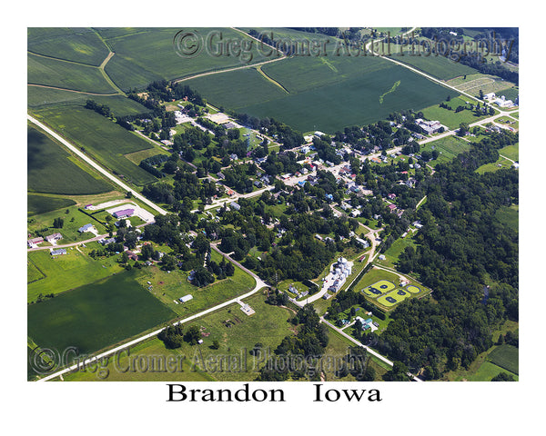 Aerial Photo of Brandon Iowa