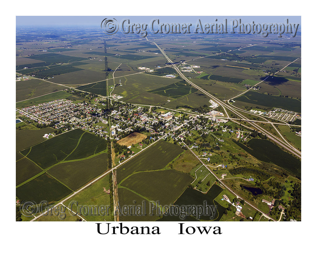 Aerial Photo of Urbana Iowa