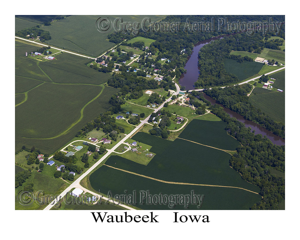Aerial Photo of Waubeek Iowa