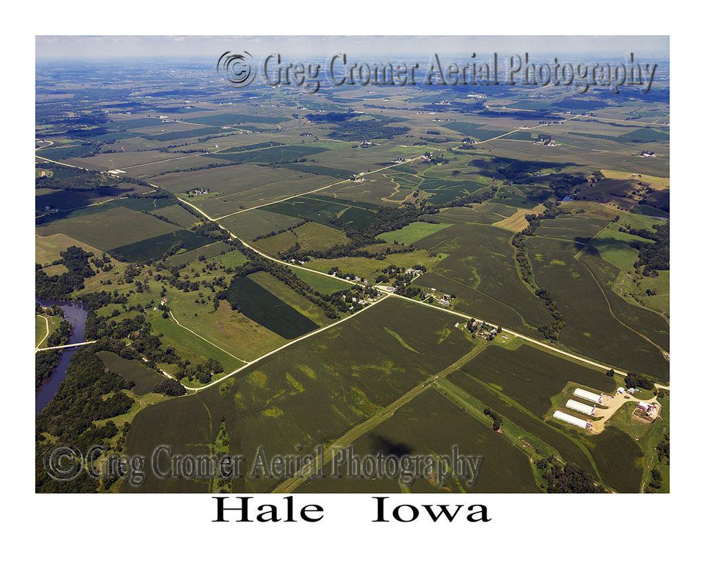 Aerial Photo of Hale Iowa