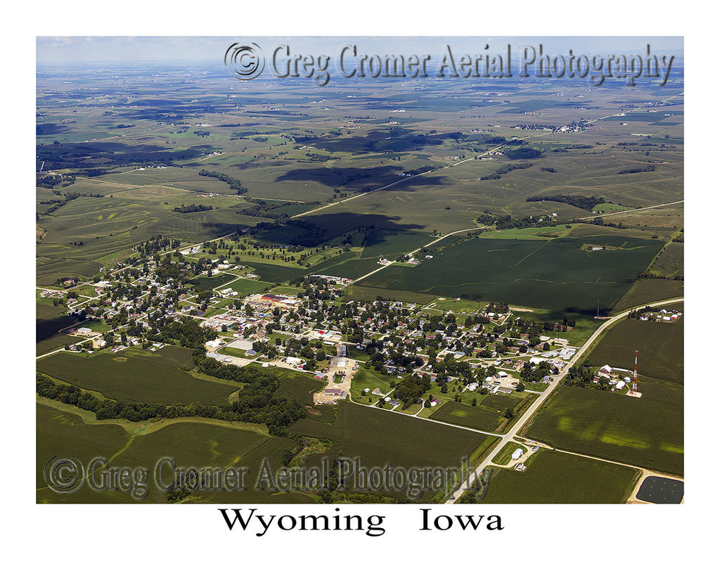 Aerial Photo of Wyoming Iowa
