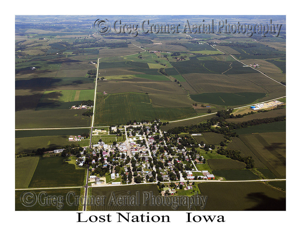 Aerial Photo of Lost Nation Iowa