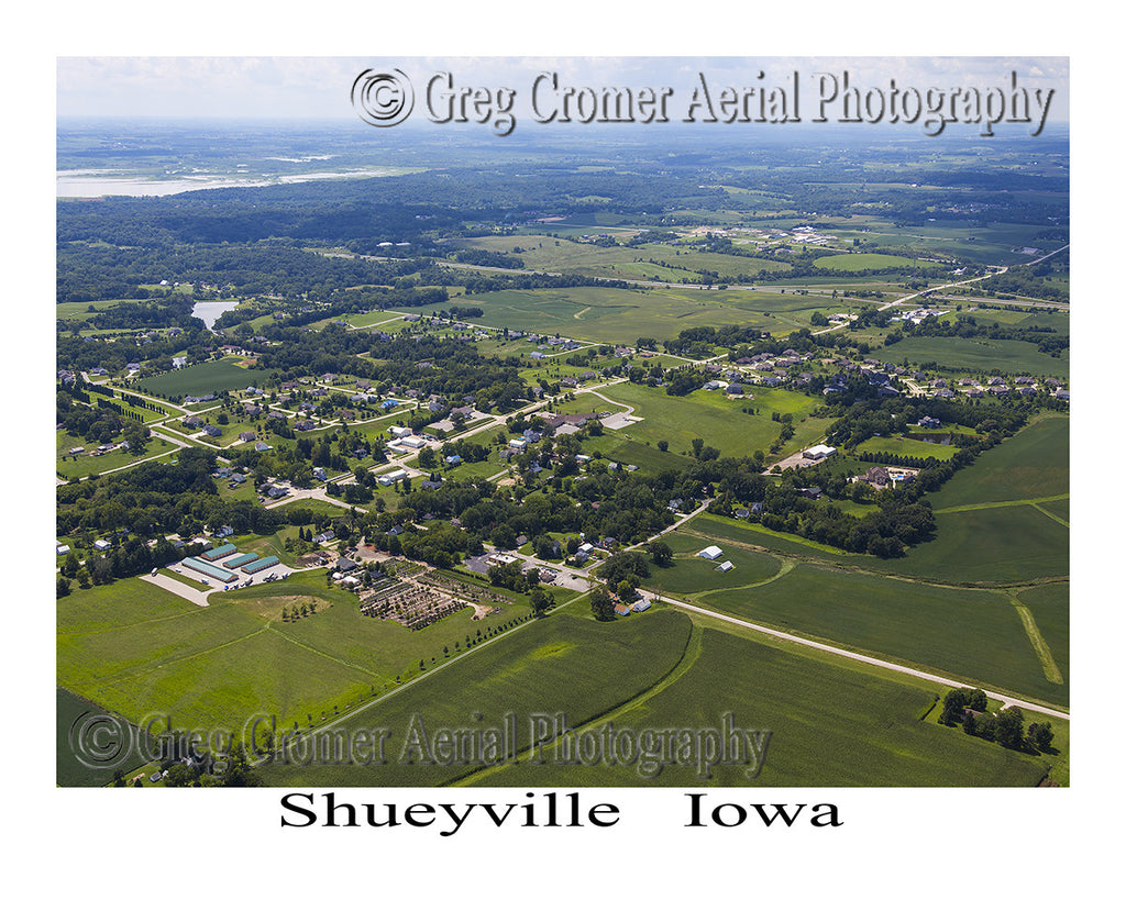 Aerial Photo of Shueyville Iowa